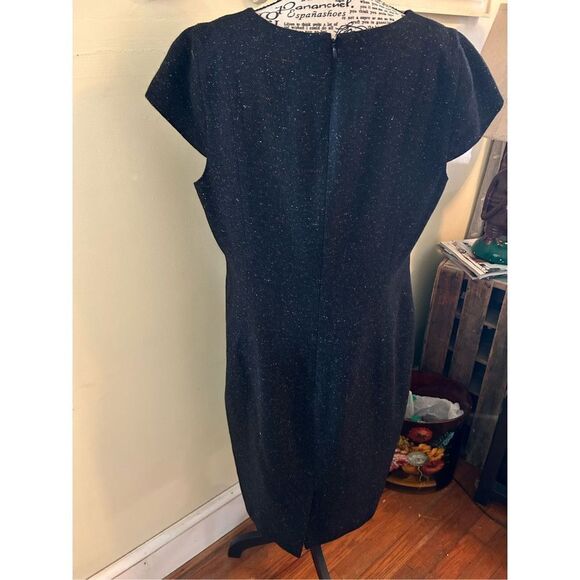 Talbots Petite Tweed Wool Silk Blend Sheath Dress - Picture 6 of 8